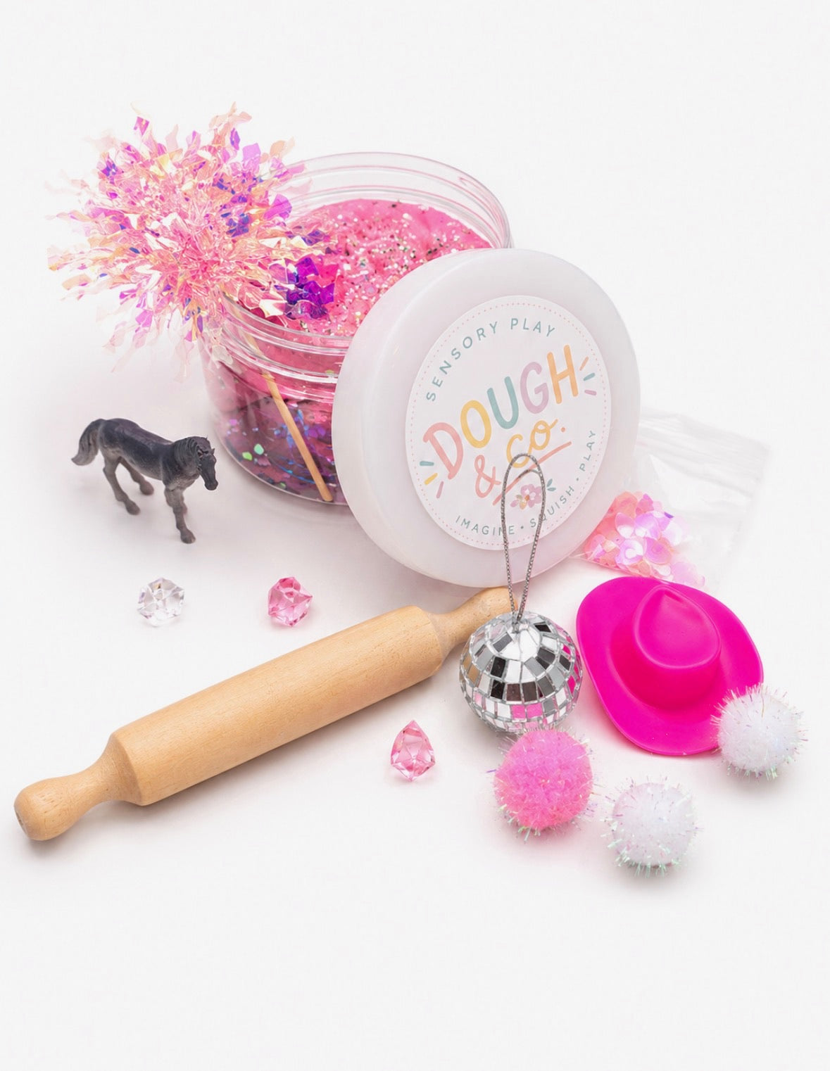 Disco Cowgirl Dough Jar
